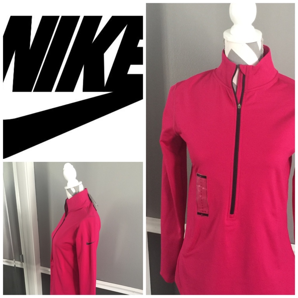 NWT Nike Dry Fit Hyperwarm series 1/2 zip pullover